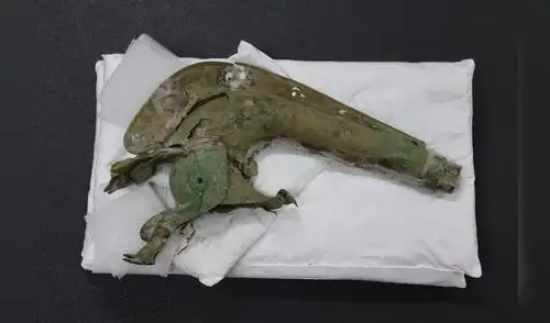 Una trompeta de guerra de 2.000 años de antigüedad fue utilizada por los celtas en la guerra. Foto: Servicio del Museo de Norfolk