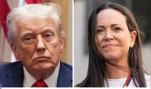 Donald Trump recibirá este jueves a María Corina Machado en la Casa Blanca.