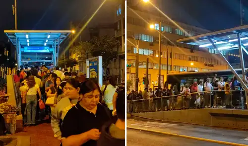 Pasajeros del Metropolitano llevan esperando hasta 45 minutos