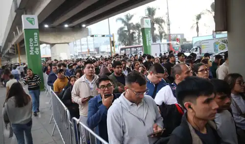 Línea 1 del Metro de Lima presenta demoras en su servicio