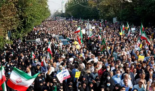 Las protestas en Irán iniciaron el 28 de diciembre. Foto: AFP