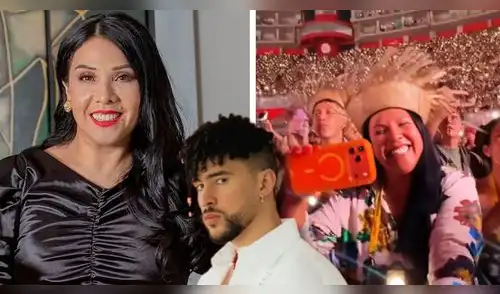 Tula Rodríguez protagoniza emotivo momento con su hija en concierto de Bad Bunny.