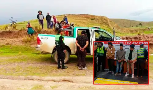 Los detenidos transportaban 76 kilos de clorhidrato de cocaína. Foto: Composición LR / PNP
