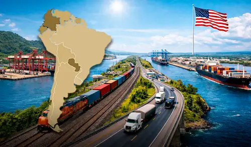La infraestructura de este proyecto de un país de América Latina facilita el intercambio comercial entre América del Norte, Europa y Asia.