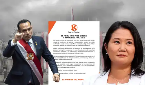 Fuerza Popular sale en apoyo de José Jerí en medio de cuestionamientos por reuniones clandestinas con empresarios chinos. Foto: Composición/LR José Jerí, Fuerza Popular