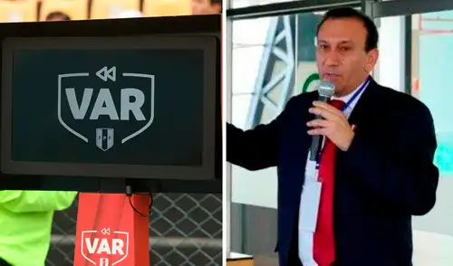 Durante la primera gestión de Juan Sulca se inició el proyecto para implementar el VAR en el fútbol peruano. Foto: composición de LR/FPF Juan Manuel Sulca