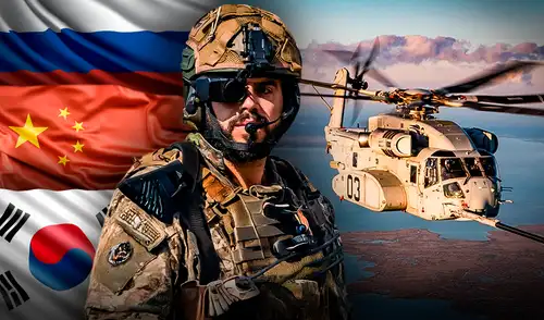 Global Fire Power indica que Estados Unidos ostenta el 59.2% de los helicópteros a nivel mundial y supera a Rusia, China y Corea del Sur.