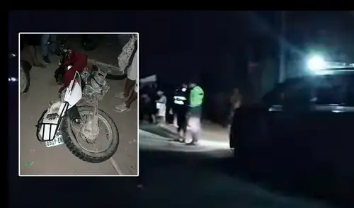 Chofer de automóvil que arrolló a motociclista escapó de la escena. Foto: difusión.