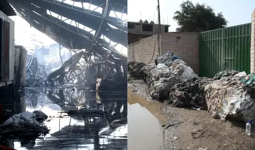 Un incendio de gran magnitud se desató en una fábrica de plásticos en Puente Piedra la madrugada del 25 de enero.