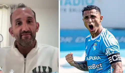 Hernán Barcos indicó que le gustaría tener a Yoshimar Yotún como compañero en FC Cajamarca. Foto: Hablemos de Max/Composición LR