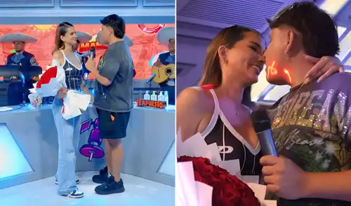 Oficialmente son novios. Exmiss Perú aceptó romántica propuesta. Suheyn Cipriani acepta propuesta de Macarius en 'La Manada'.