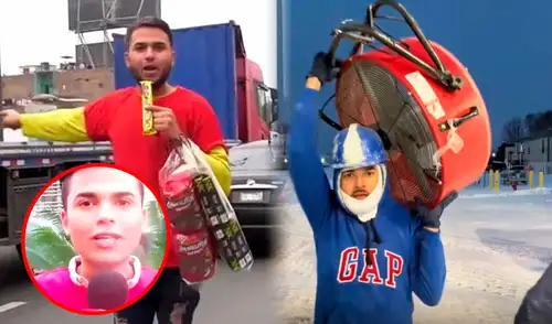 El popular 'Chamo Noticias' daba el informe de tránsito desde su lugar de trabajo: la Panamericana Norte.