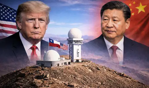 Estados Unidos aconsejó a Chile cancelar de manera definitiva el proyecto del observatorio astronómico de China en el Cerro Ventarrones. Estados Unidos aconsejó a Chile cancelar de manera definitiva el proyecto del observatorio astronómico de China en el Cerro Ventarrones.