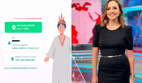 Durante la emisión del noticiero en Canal N, la periodista mostró su sorpresa al conocer que era miembro de mesa.