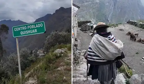 En Quishuar solo viven tres personas: dos hermanas y un vecino que permanecen en el olvidado pueblo