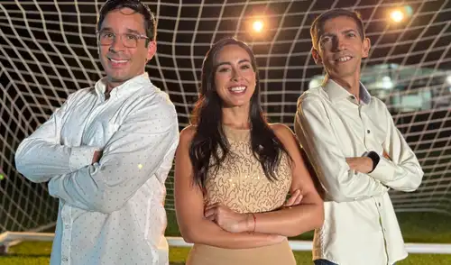 'Desvelados por el Mundial' será conducido por 'El Flaco' Granda, Romina Vega y nuevas figuras. Foto: composición LR/América TV 'Desvelados por el Mundial'
