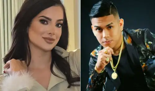 La modelo rechazó los buenos deseos del cantante peruano.