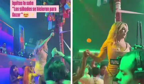 Gisela Valcárcel en el aniversario de Explosión de Iquitos Foto: Composición LR