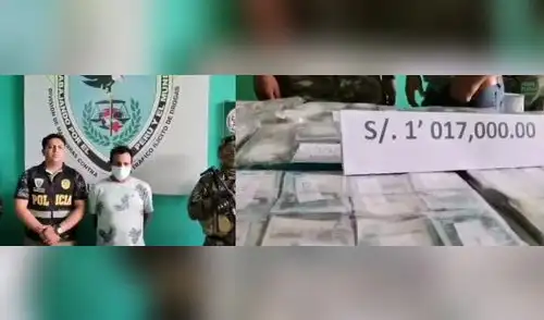 Narco detenido con un millon de soles