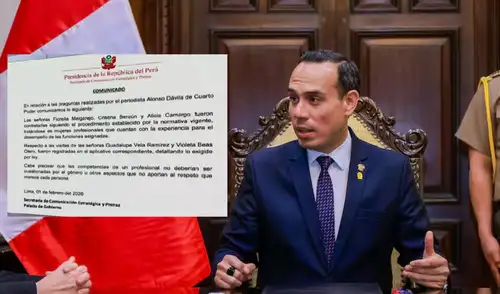 Presidencia responde por contrataciones tras reuniones con Jerí