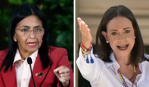 María Corina Machado no descarta reunirse con Delcy Rodríguez, pero no afirmó dónde. María Corina Machado no descarta reunirse con Delcy Rodríguez, pero no afirmó dónde.