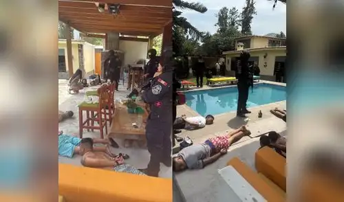 Búnker allanado por la policía en La Molina