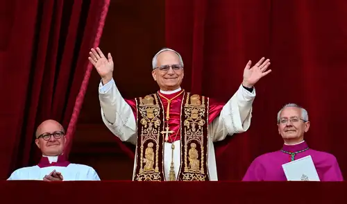 El papa León XIV en el Vaticano. Foto: AFP