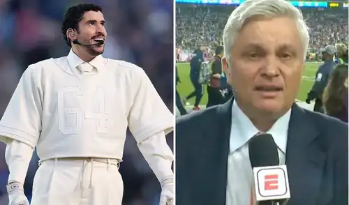 El periodista de ESPN John Sutcliffe se emocionó durante la transmisión del Super Bowl LX por el show de medio tiempo de Bad Bunny