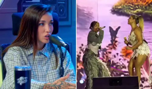 María Becerra y corazón Serrano