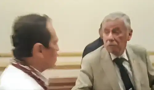 Rospigliosi y Montalvo fueron captados discutiendo dentro del Congreso