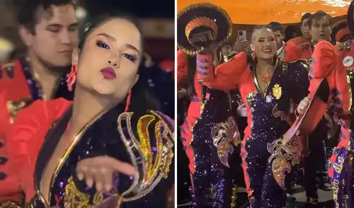 Actriz Mayella Lloclla participa en festividad puneña.