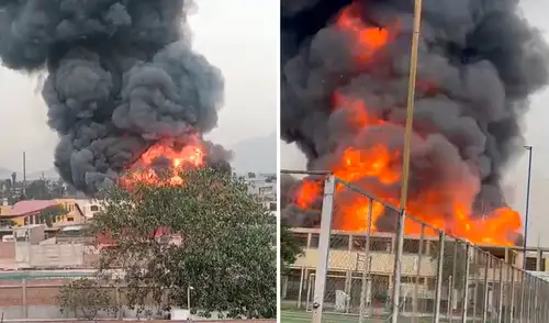 Más de 15 unidades de bomberos intentan controlar la emergencia