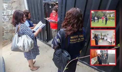 Fiscales llegaron al albergue de la congresista Milagros Jáuregui.