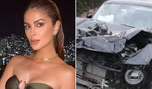 Laura Spoya sufrió traumatismo múltiple producto del accidente.