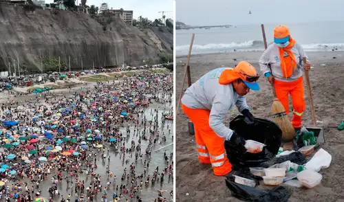 Diariamente se recoge hasta 7 toneladas de basura en el balneario Agua Dulce, debido a la falta consciencia de los veraneantes. Diariamente se recoge hasta 7 toneladas de basura en el balneario Agua Dulce, debido a la falta consciencia de los veraneantes.