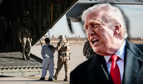 El informe señala que Donald Trump utilizó aviones militares de alto costo para deportar a un pequeño número de inmigrantes.