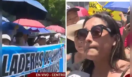 Protesta de vecinos de Puente Piedra frente al Congreso