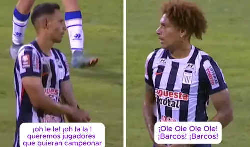 Hinchas de Alianza Lima corean el nombre de Hernán Barcos