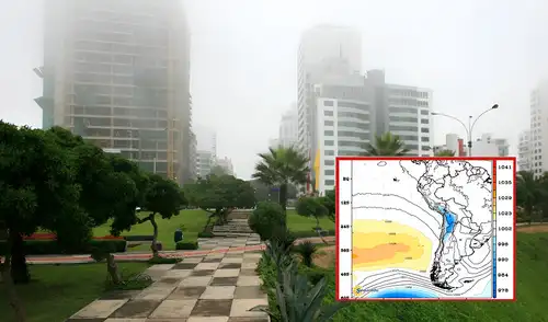 Anticiclón del Pacífico Sur cambiará el clima en Lima.
