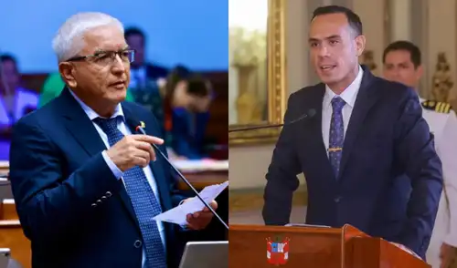 Héctor Acuña se pronunció sobre la posibilidad de llegar a la Presidencia en reemplazo de José Jerí. Foto: composición LR.