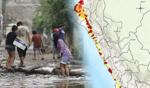 Lima, Arequipa y Cajamarca son partes de los 15 departamentos con zonas críticas afectadas por lluvias.