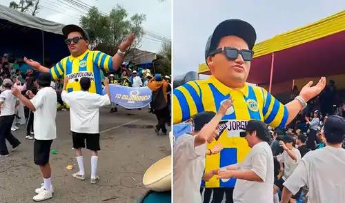 El muñeco de Jorge Luna estaba vestido con la camiseta del FC de Cajamarca. El muñeco de Jorge Luna estaba vestido con la camiseta del FC de Cajamarca.