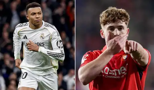 Real Madrid y Osasuna se enfrentan por la fecha 25 de LaLiga española. Foto: composición LR