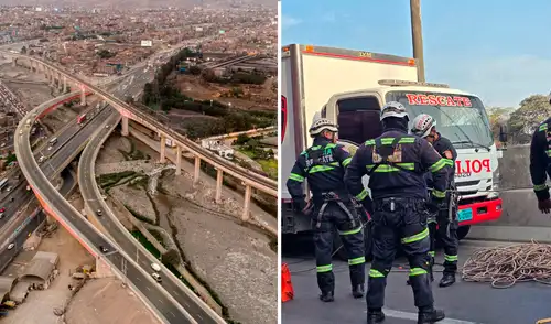 Las labores de rescate para encontrar al efectivo policial continúan en el río Rímac