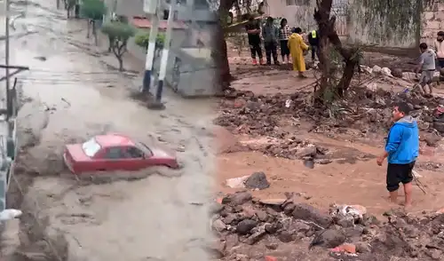Vecinos de Yanahuara y Cayma volvieron a vivir la pesadilla del aluvión del jueves. Foto: composición LR.