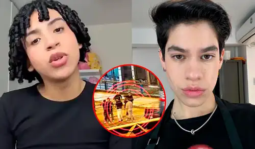 Josi Martínez en contra de agresión de su amigo Valentino a joven. Foto: Composición LR/Captura/TikTok Josi Martínez en contra de agresión de su amigo Valentino a joven.