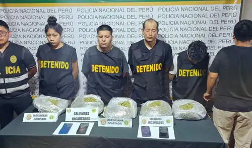 Cuatro presuntos integrantes de la banda fueron detenidos en Campoy durante un operativo policial. PNP desarticula a banda criminal durante operativo