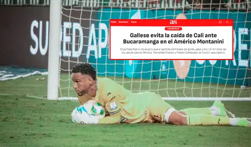 Pedro Gallese fue figura del partido entre Deportivo Cali vs Atlético Bucaramanga. Foto: composición LR/Instagram/AS Colombia