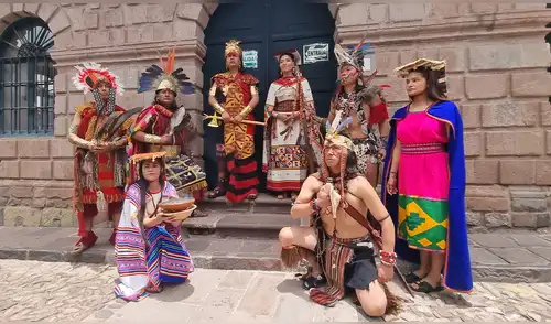 Los actores encarnarán a la pareja imperial este 24 de junio en la explanada de Sacsayhuamán. Foto: Luis Álvarez, La República
