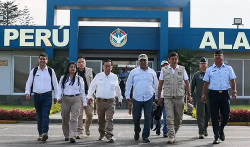 Balcázar llego a Arequipa junto a la premier Miralles y ministros del Gabinete. Foto: Presidencia José María Balcázar | PCM